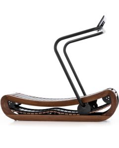 The very top of the premium treadmill range this is the Sprintbok Classic perfomance curved treadmill made from top grade Black Walnut wood to match the Classic WaterRower and NOHrD classic  designer fitness equipment range.