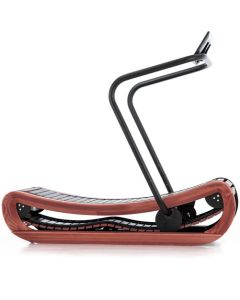 Deep Rosewood stained Ash wood of the NOHrD/WaterRower Sprintbok Performance Treadmill.