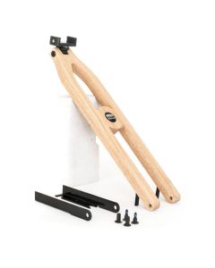 Unstained Ash phone and tablet arm made to match the WaterRower A1 Studio rower.