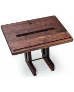 WaterRower Laptop Stand made from Black Walnut for the "Classic" WaterRower model.