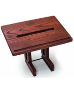 WaterRower Laptop Stand made from Rosewood stained Ash for the Club WaterRower.