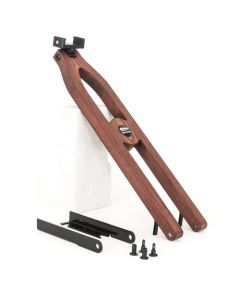 Rosewood stained Ash wood phone arm for the WaterRower Club edition rower.