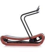 Deep Rosewood stained Ash wood of the NOHrD/WaterRower Sprintbok Performance Treadmill.