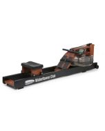 The WaterRower CLub model - Ash wood with blag stained side rails and a deep Rosewood stain to all other wooden components.